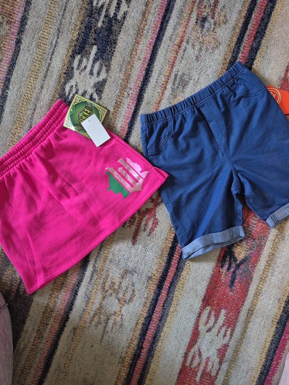 wonder nation Hot Pink Skort with Green Logo Accent